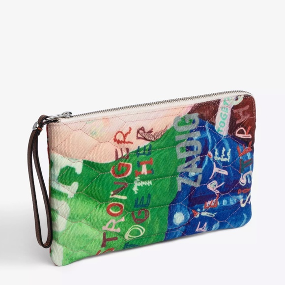 Zadig and Voltaire Uma Band Of Sisters Clutch - Picture 3 of 9